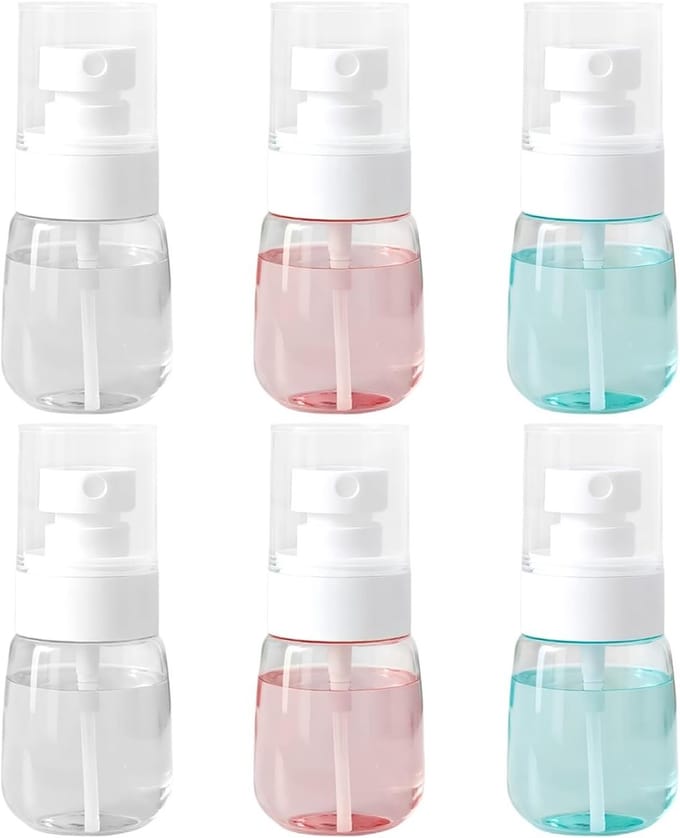 Mini Sprayfles 30 ml - Transparante Atomizer voor Fijnnevel, Perfect voor Parfum, Refill en Water - Set van 6