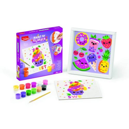 Maped Creative – Cupcake en Multifood – schilderen op nummer