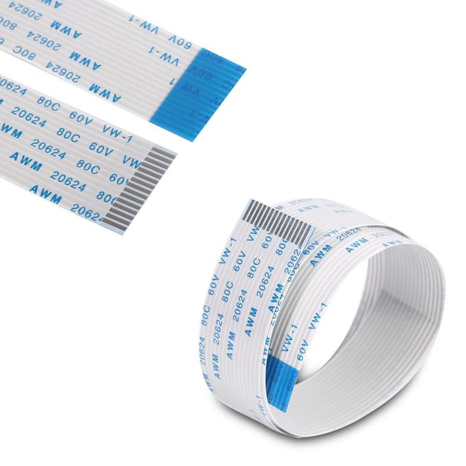 1x Ribbon FPC 15-pins 0,5 mm pitch 50 cm platte kabel voor Raspberry Pi-camera