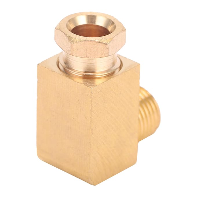 Olieleiding Fitting Elleboog Messing Rechthoekig Vierkant Blok Connector Adapter voor PijpaansluitingPL618