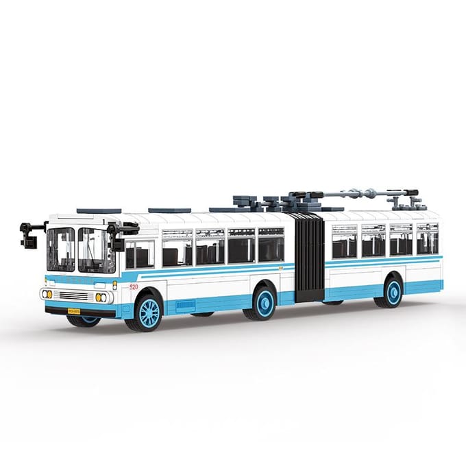 518 STUKS Spoorloze Bus Bouwstenen STEM Educatief Speelgoed voor Kinderen Creatief Leren Constructie Stenen black