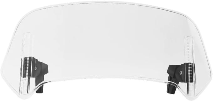 Motor Windscherm Verlengstuk - Spoiler Deflector - Comfortabel Rijden - Verstelbare Clip-On - 35x15 cm - Transparant