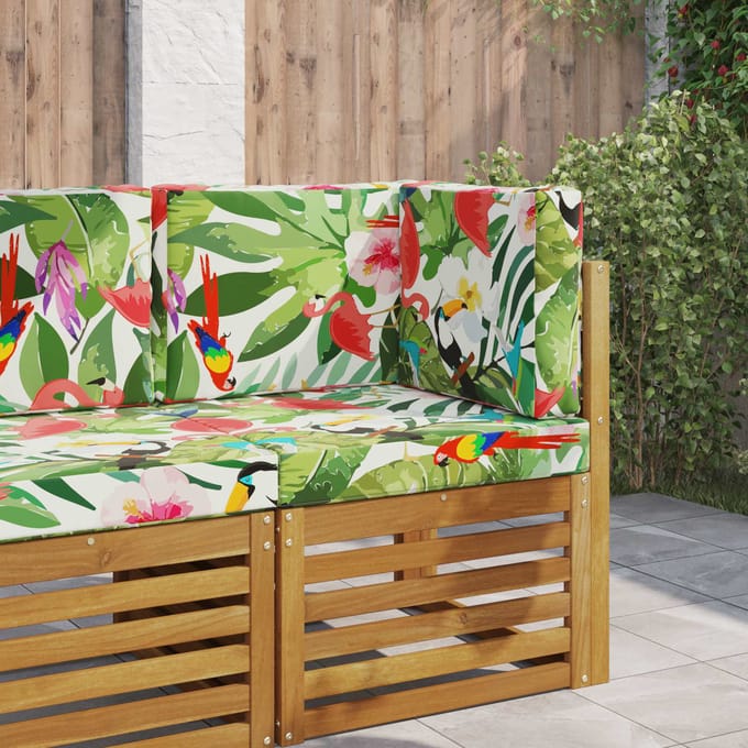 vidaXL - Buitenbankkussen - Polyester - kleurrijk - 60 - x - 60 - cm
