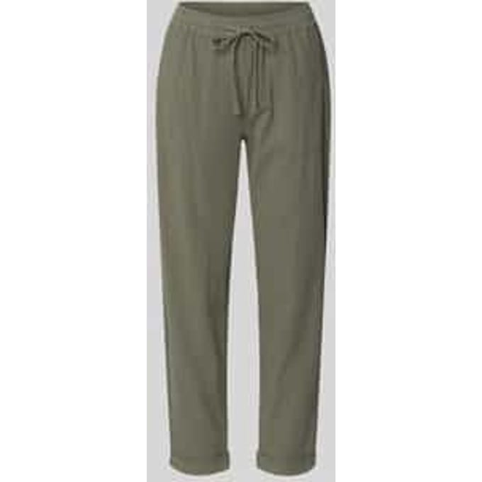 Broek met elastische band en tunnelkoord model 'Cissie'