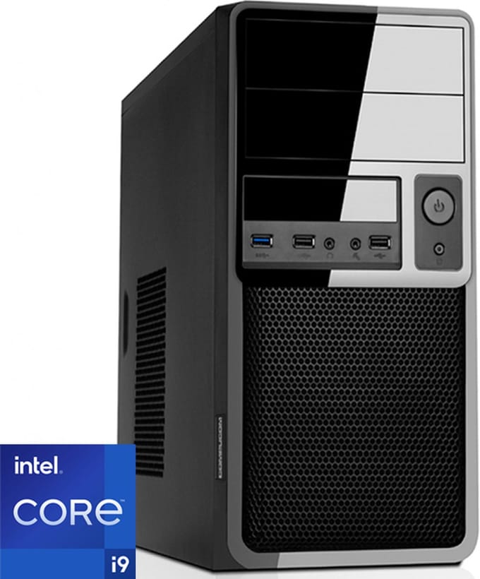 Intel Desktop PC met Core i9 - 64GB RAM - 2000GB NVMe M.2 SSD - WiFi - Bluetooth - Windows 11 Pro (DT-373336-G12)