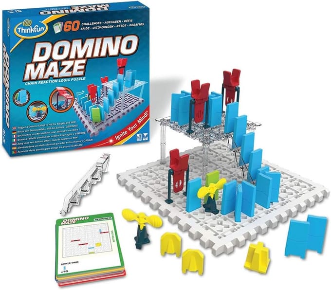 Logisch Denkspel Domino Effect - Kettingreactie Puzzel met 60 Uitdagingen