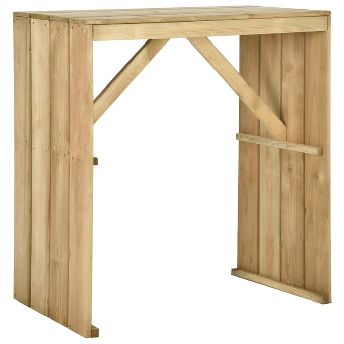 vidaXL - Bartafel - 100x60x110 - cm - geïmpregneerd - grenenhout