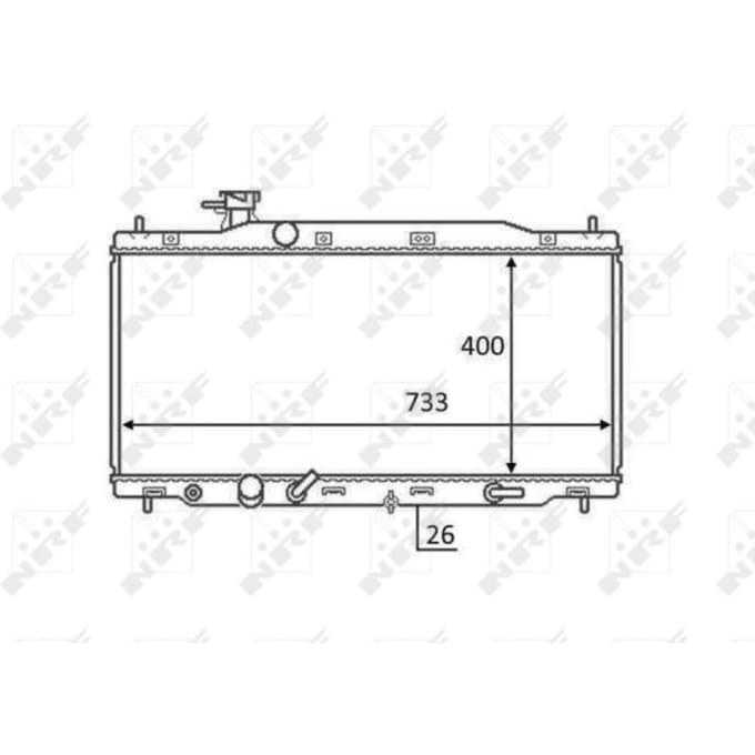 Radiator, motorkoeling NRF 58456
