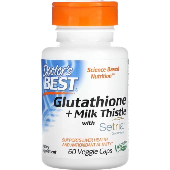 Doctor'S Best, Glutathion + Chardon-Marie, 60 gélules végétales
