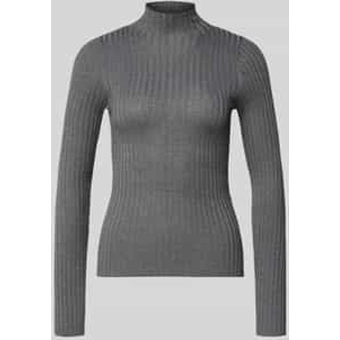 Gebreide pullover met opstaande kraag
