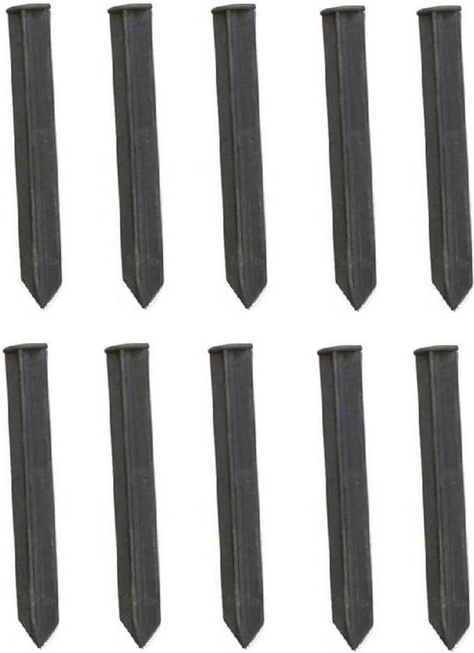 Set van 50 plastic Grondankerss 25cm x 3cm | Borderrand | Gazonrand | Kantopsluiting