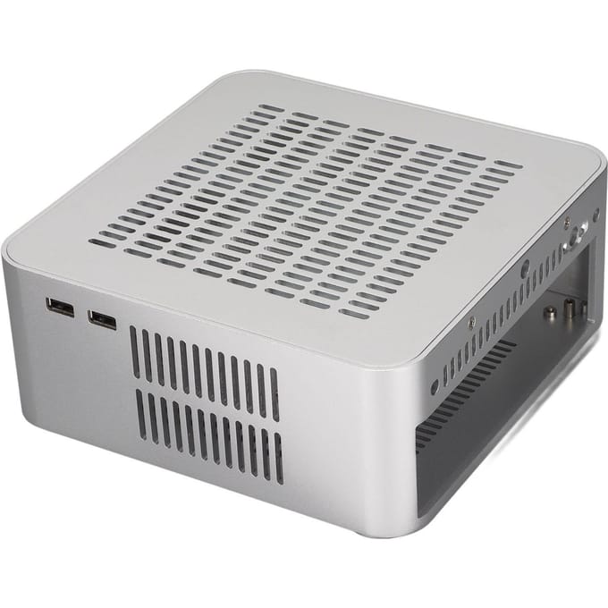 Desktop Computerkast Goede Warmteafvoer Prachtige Compacte Mini HTPC Kast voor Thuis Video Computer white