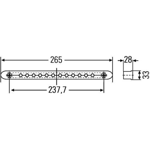 Remlicht HELLA 2DA959 071-787