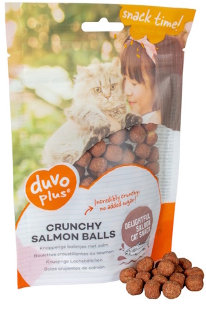 Duvo+ Knapperige Zalmballetjes 50 gram