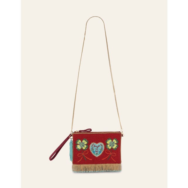 Oilily Forget Me Not Clutch- maatOne size Sun-Dried Tomato