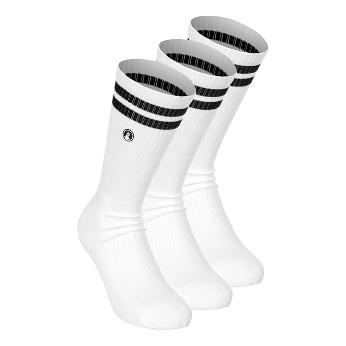 Quiet Please College Tennissokken Verpakking 3 Stuks-Wit
