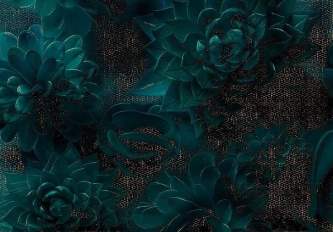 Fotobehang Schaduwen - Blauw - 2,80m X 400cm