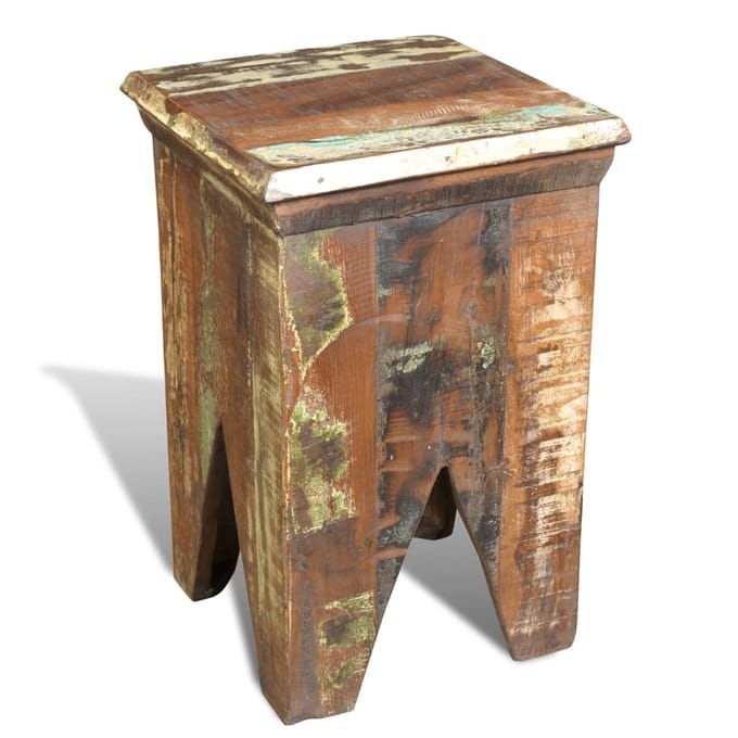 vidaXL - Kruk - massief - gerecycled - hout