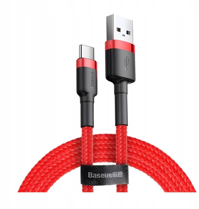 Baseus Cafule Serie - USB-C Kabel - 2m - Nylon - Snel Laden