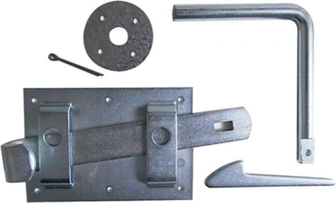 Deltafix boerenklinkstel compleet verzinkt 120mm x 85mm 1 st.
