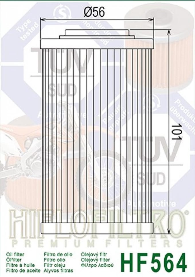 Hiflofiltro-oliefilter voor Can-Am 990 Spyder 2008, nieuw