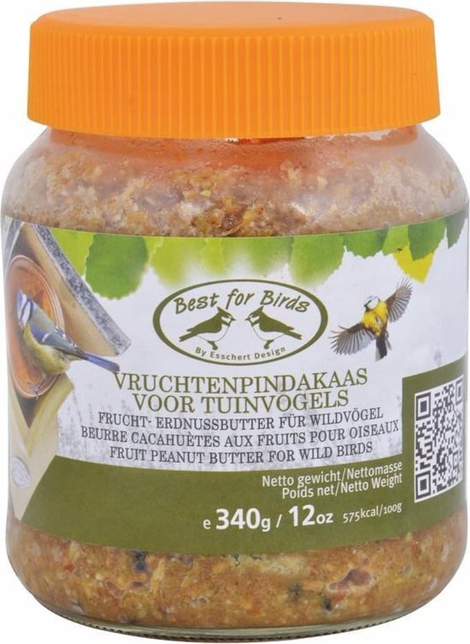 Vruchtenpindakaas voor vogels 340 gram