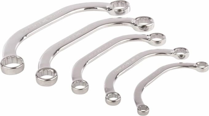 StahlKaiser Ringsleutelset - Verchroomd - Gehard - 8-22 mm - 5-delig