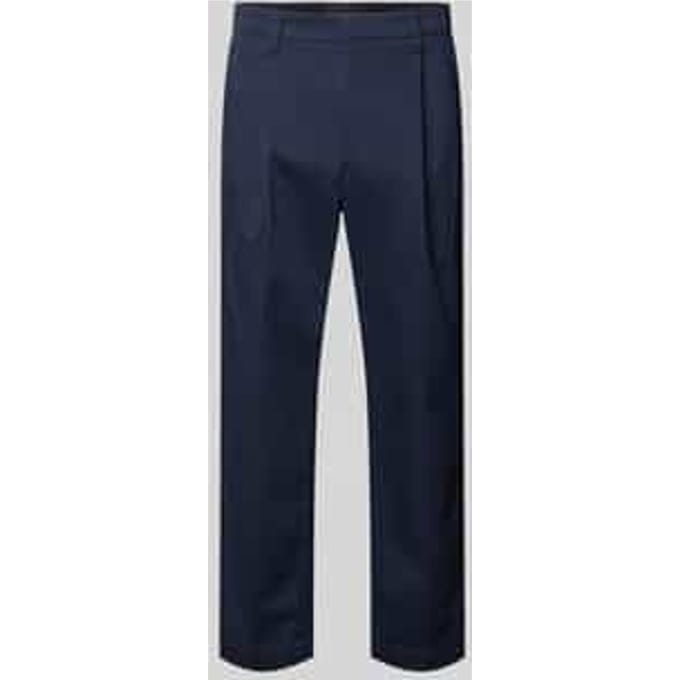 regular fit chino van katoenmix model 'TAAMIR PLEATED'