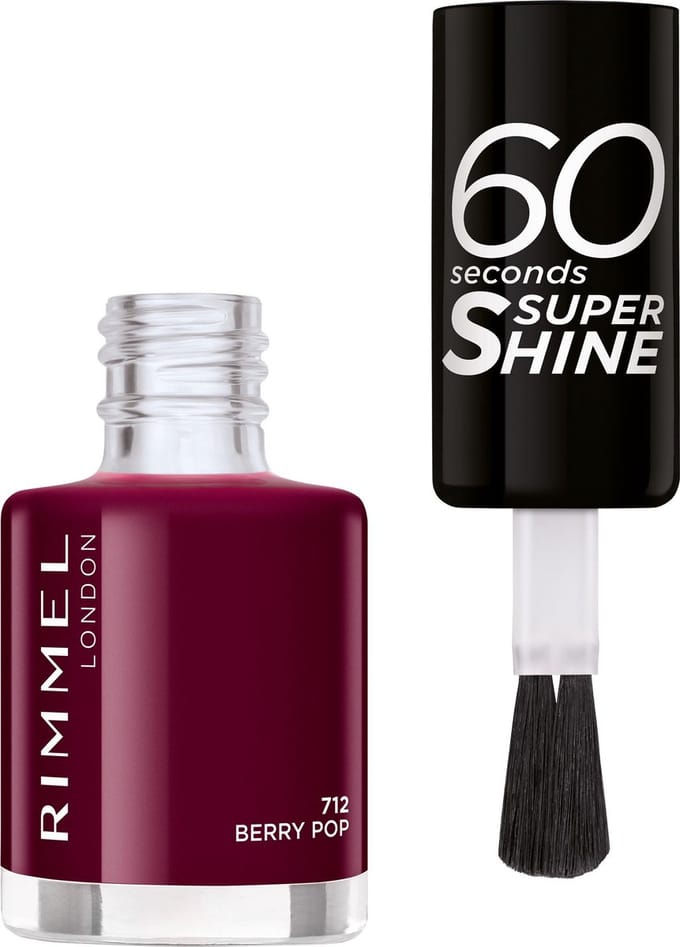 Rimmel 60 Seconds Super Shine Nail Polish 712 Berry Pop 8 ml