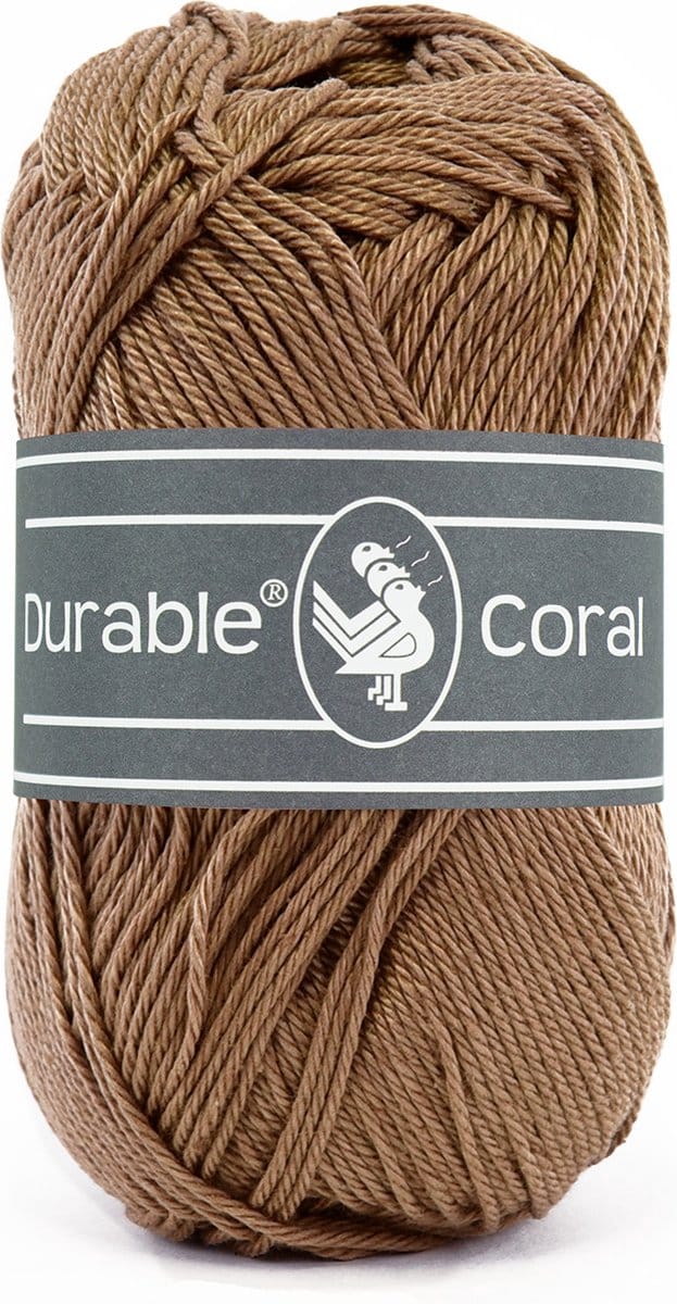 Durable Coral - 2218 hazelnut - Gemerceriseerd Katoen Garen