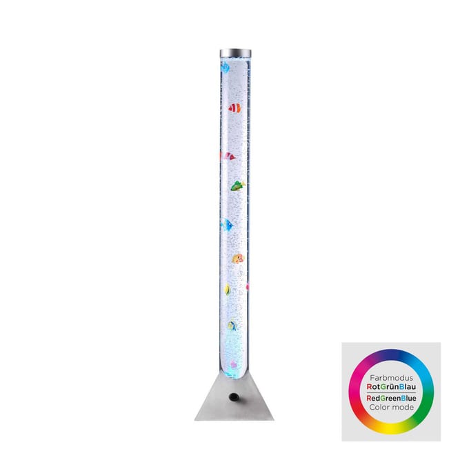 JUST LIGHT. GmbH Waterzuil Ava met LEDs en vissen, hoogte 120 cm