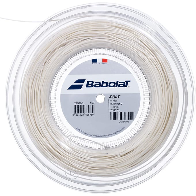Babolat Xalt 200m Rol Tennissnaar Snaar Dikte: 1.30,Kleur: Wit