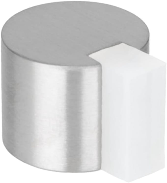 Deurstopper - Zelfklevende stopper - Muren beschermen - Hoge hechting - 24 x 19 mm - Wit