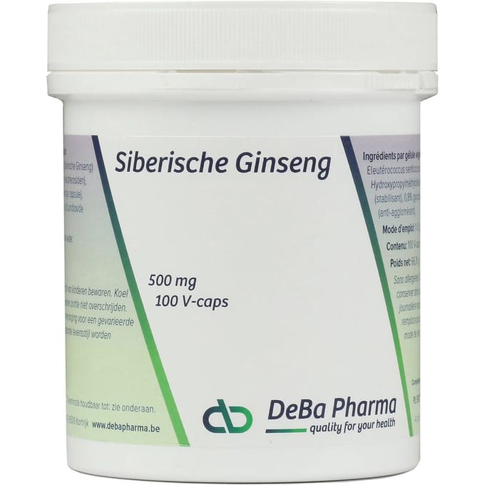 Deba Pharma Siberische Ginseng Capsules (100 vega capsules)
