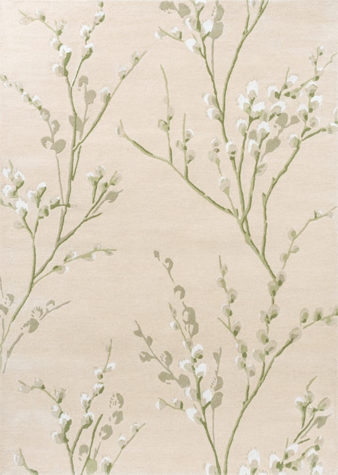 Laura Ashley Pussy Willow Hedgerow Green 079807 - 170 x 240 cm