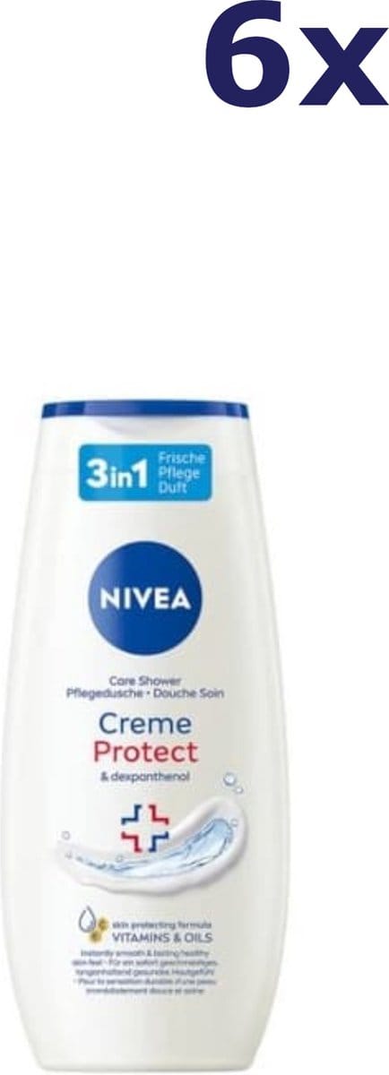 Nivea Douchegel - Creme Protect & Dexpanthenol - 6 x 250 ml