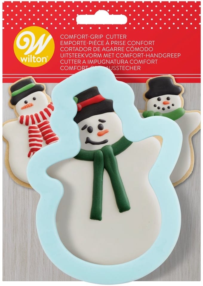 Wilton Comfort Grip Uitsteekvorm - Kerstmis - Sneeuwpop - Koekvormpjes