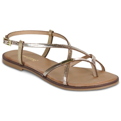 Monagum leren sandalen
