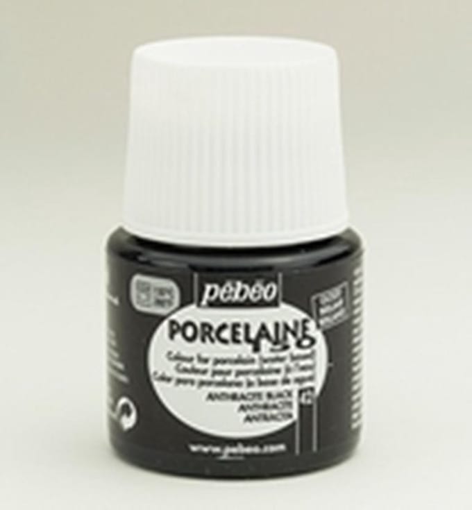 Porseleinverf - 42 Anthracite Black - Pebeo - 45ml
