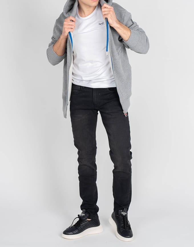 Invicta blouse Zip-Hoodie Mannen Grijs Grijs