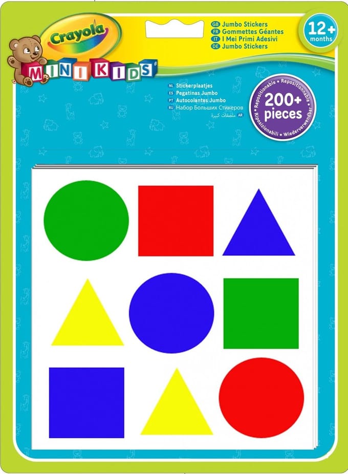 Crayola Mini Kids - Jumbo Stickers Vormen