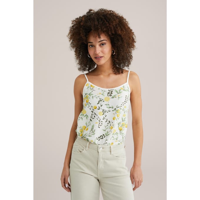 We Fashion Singlet White Größe: XL | Tanktops Outlet | Damen | Weiß