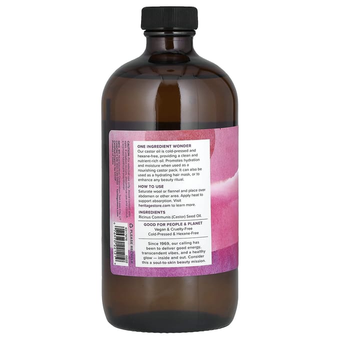 Biologische Castorolie, 473 ml(16 fl oz) pink