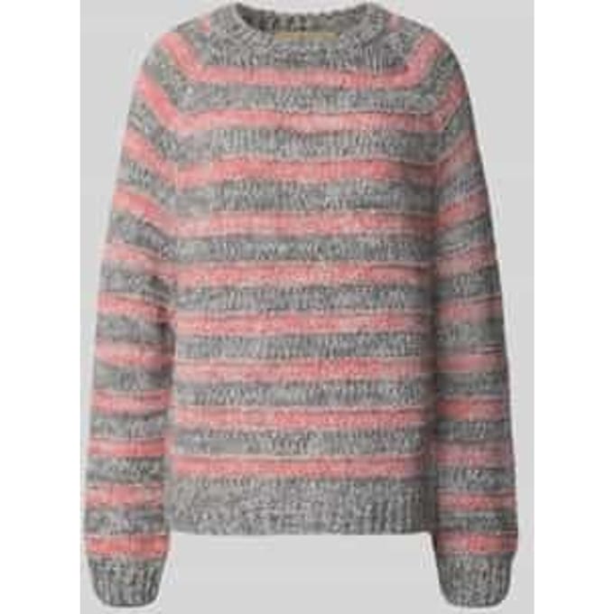 Gebreide pullover met structuurpatroon en met alpaca-aandeel