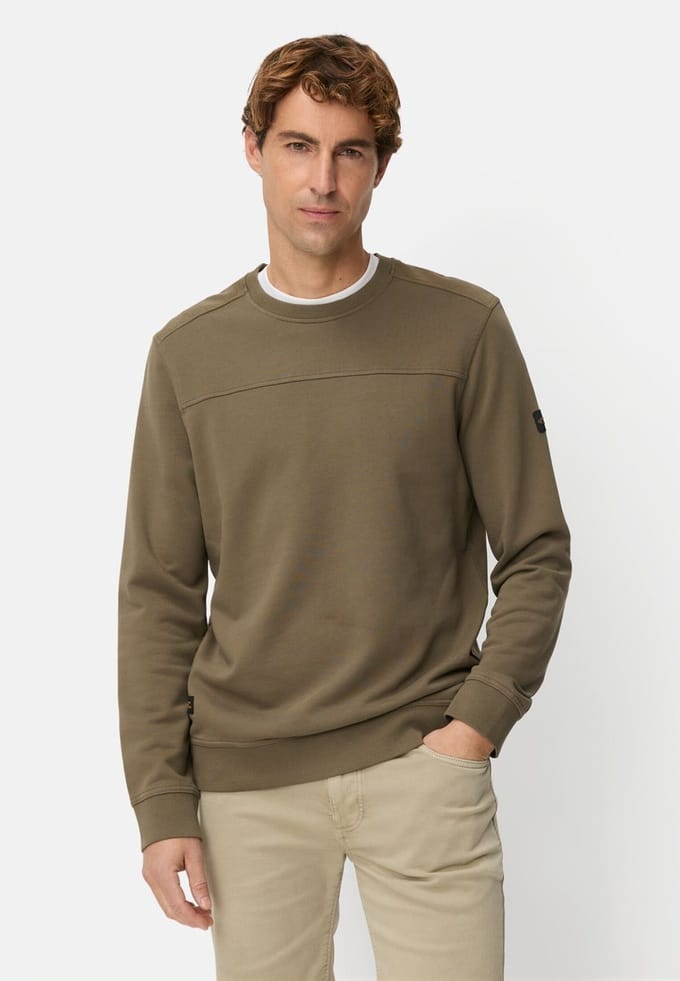 camel active Trui met print op de rug - Maat - Olijfgroenmenswear-M