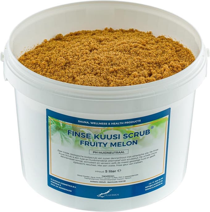 Kuusi Scrub Fruity Melon 5 liter - Hydraterende Lichaamsscrub
