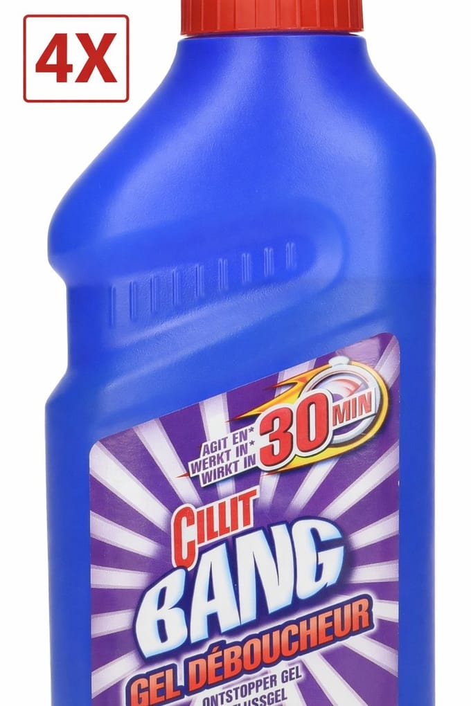 4 x Ontstopper gel Cillit Bang - Werkt in 30 minuten