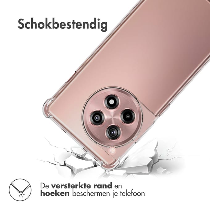 imoshion Hoesje - Geschikt voor OnePlus 12R - Shockproof Case - Transparant