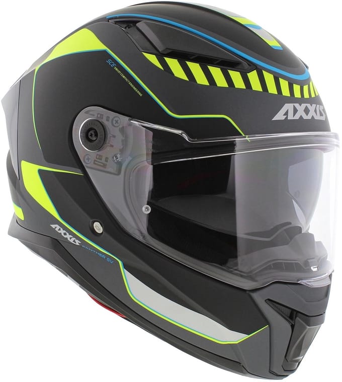 Axxis Panther SV integraalhelm Gale B3 fluor mat geel