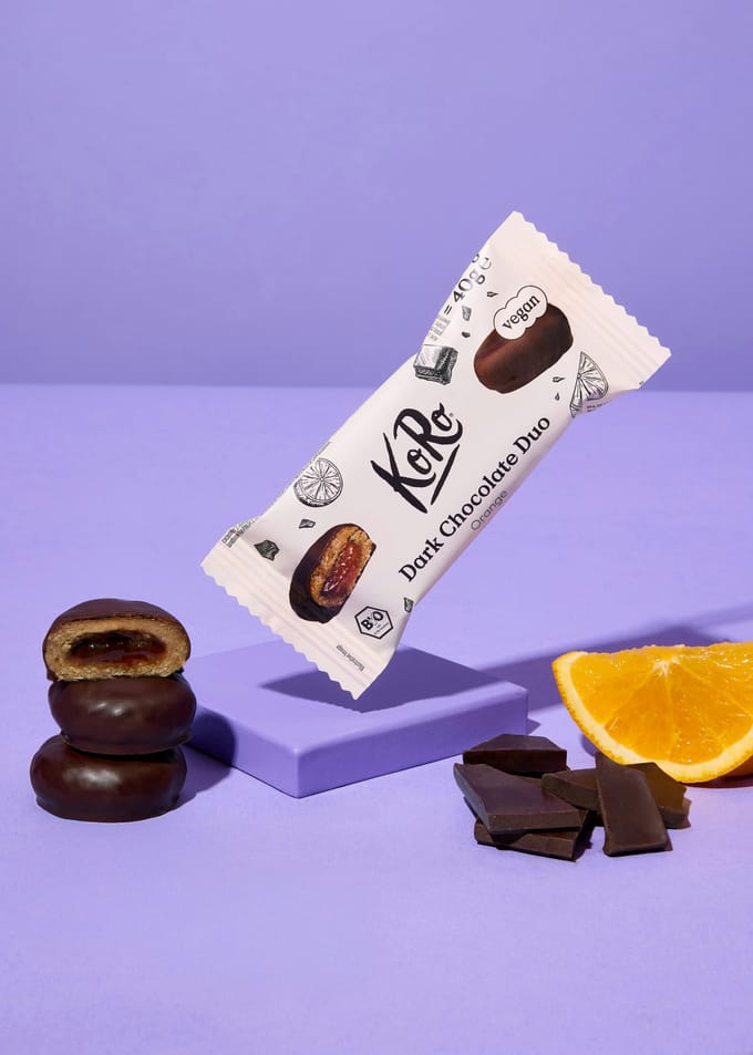 Bio dark chocolate duo orange 2 x 20 g